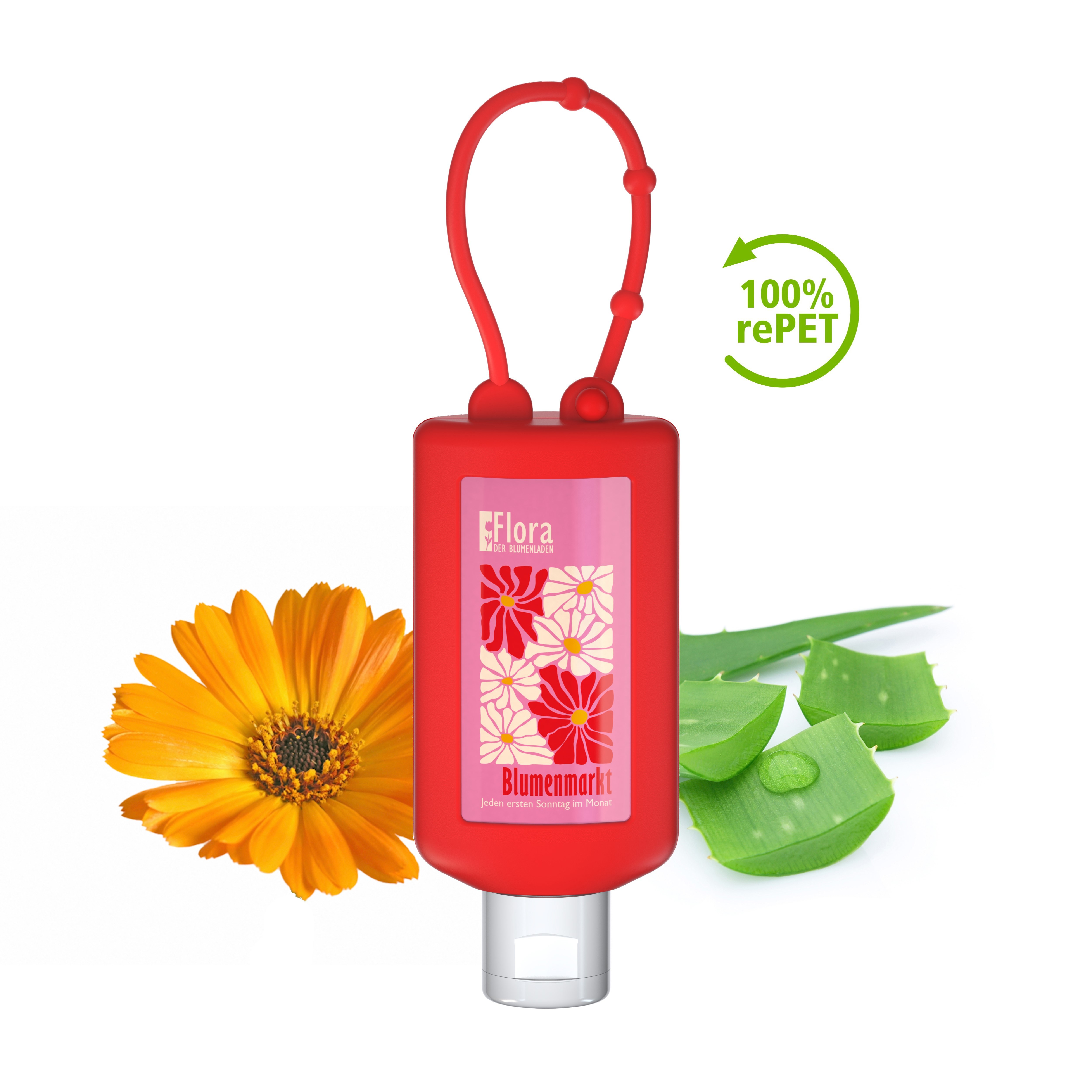 Handbalsam Ringelblume, 50 ml Bumper rot, Body Label (R-PET)