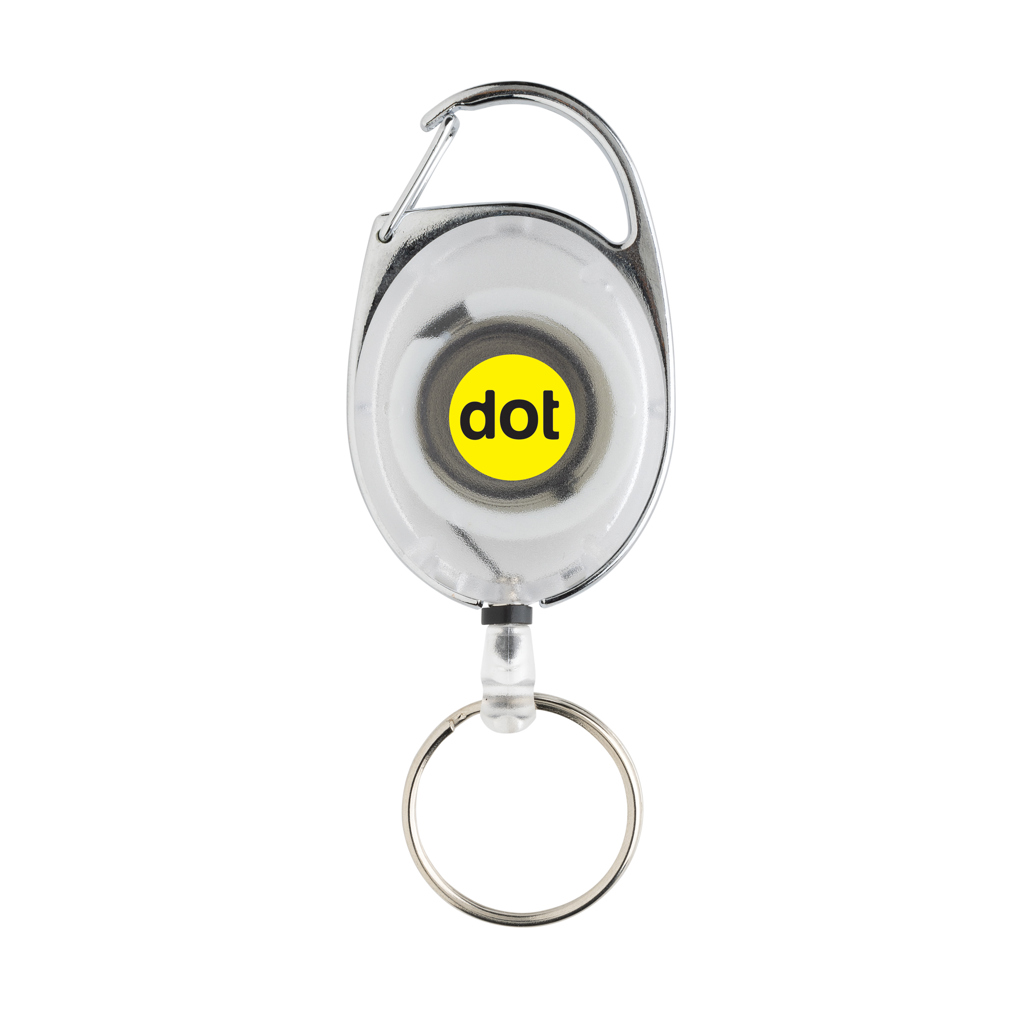 Roller-Clip-Schlüsselanhänger aus RCS recyceltem ABS