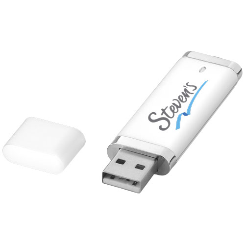 Flat 4 GB USB-Stick - weiss