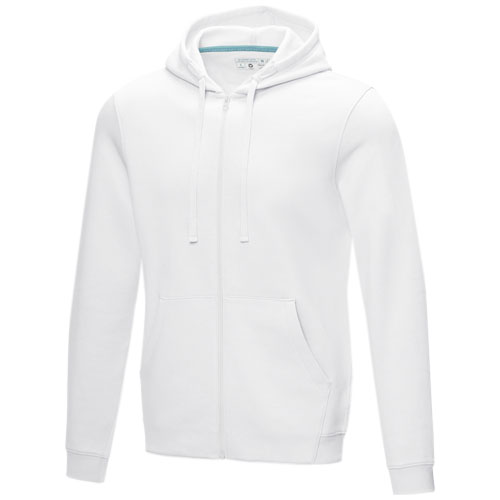 Ruby Hoodie mit durchgehendem Reißverschluss aus Bio-Material für Herren - weiss / XS