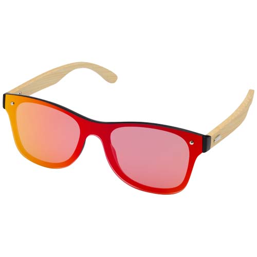 Tan Sonnenbrille mit Bambusbügeln - gelb