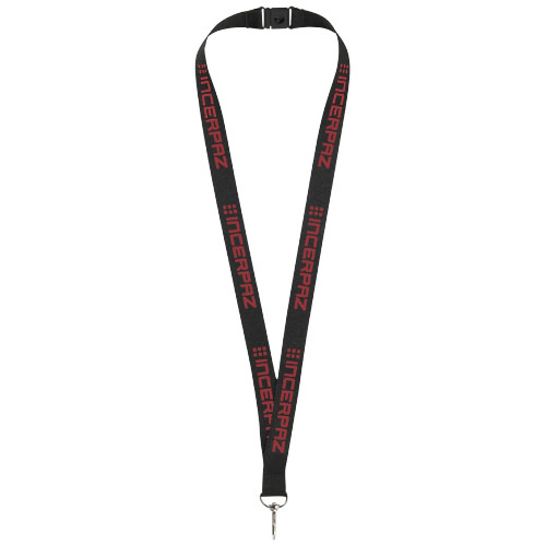 Lago Lanyard mit Sicherheitsverschluss - schwarz
