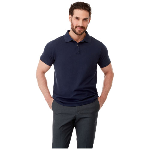 Beryl Poloshirt aus Bio-Recyclingmaterial für Herren - weiss / XS