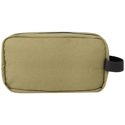 Joey Kosmetiktasche aus GRS recyceltem Canvas 3,5 L - olive