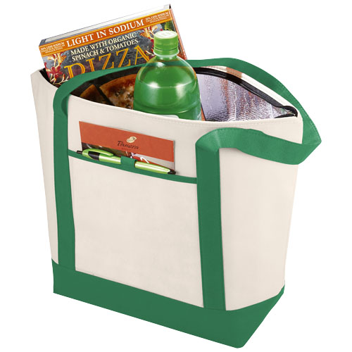 Lighthouse Non Woven Kühltasche 21L - natural / grün
