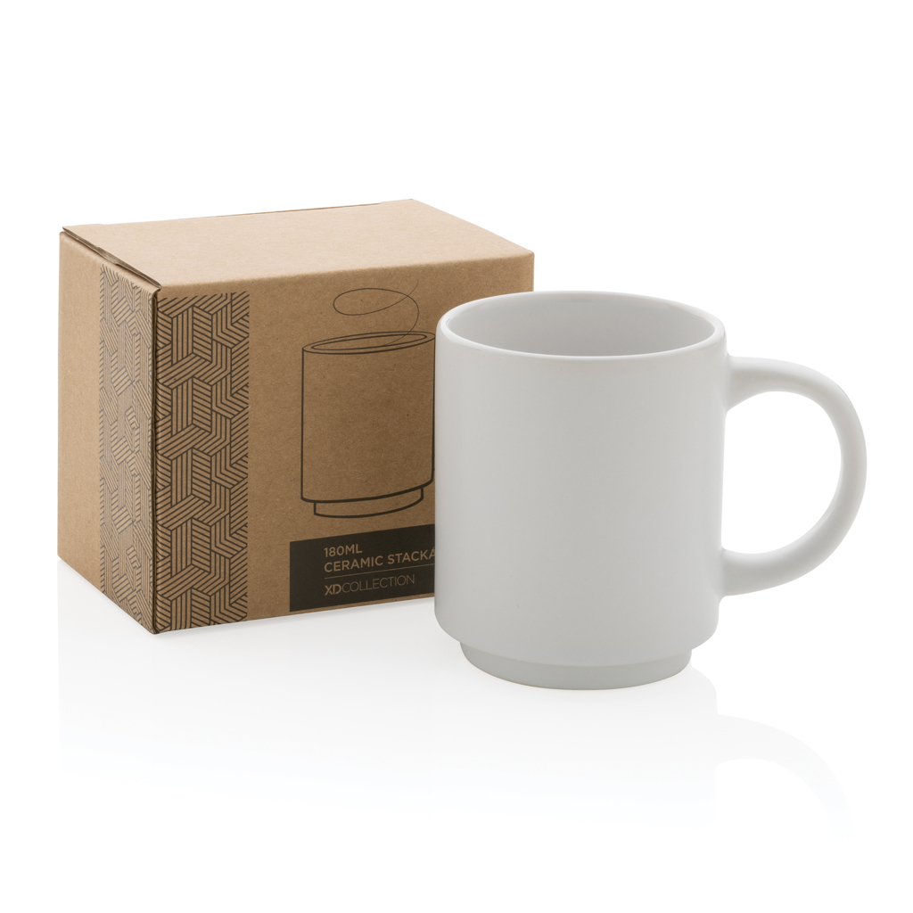 Stapelbare Keramiktasse, 180ml