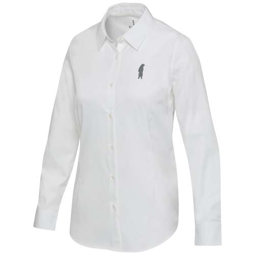 Citrine 185 g/m² Twill Bluse - weiss / XS