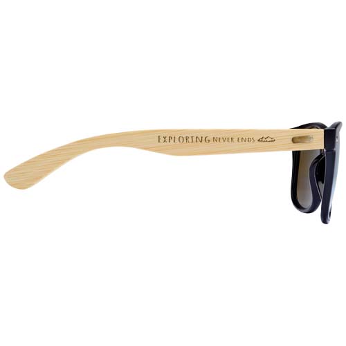 Hue Sonnenbrille mit Bambusbügeln - blau / natur