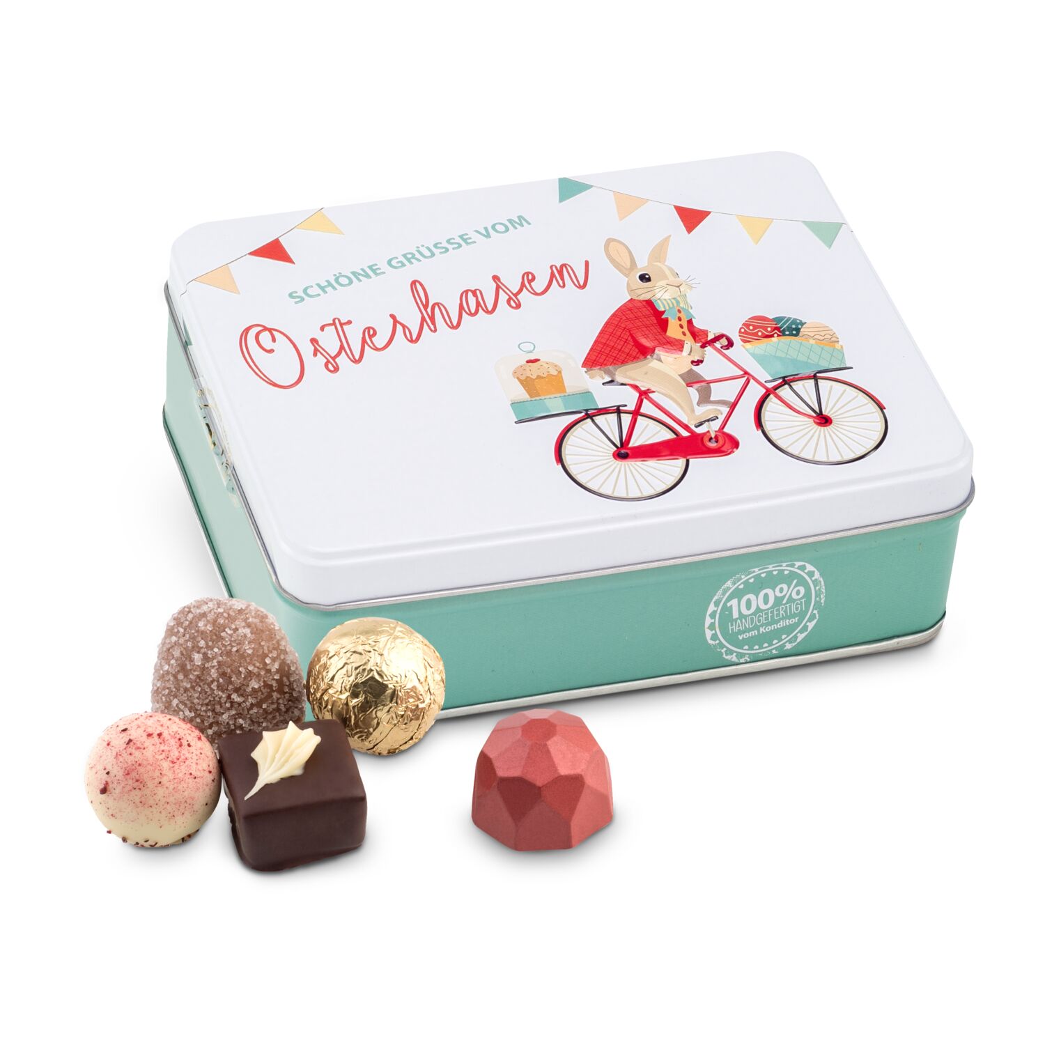 Geschenkartikel / Präsentartikel: Hasenvater - Pralinen 125 g