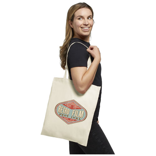 Carolina 100 g/m² Baumwoll Tragetasche 7L - natural