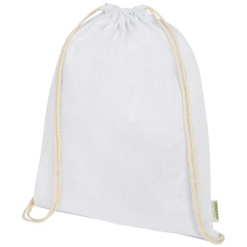 Orissa 140 g/m² Turnbeutel aus Bio-Baumwolle 5L - weiss
