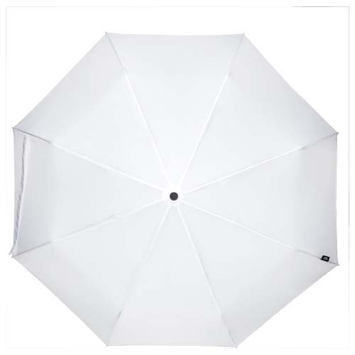 Dane 21" RPET Kompaktregenschirm - weiss