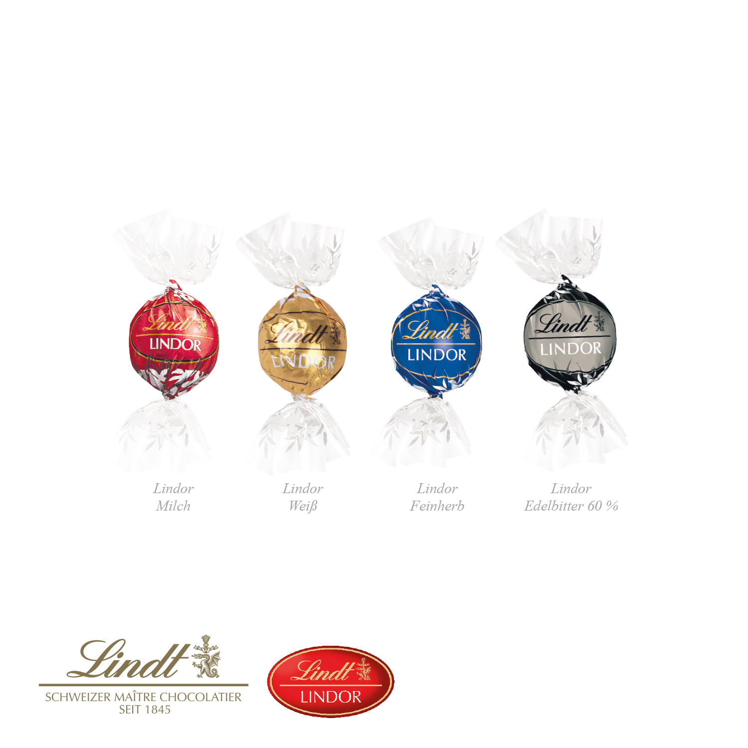 3D Präsent "Container" mit Lindt Lindor Pralinés