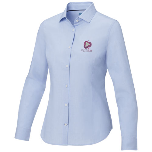 Cuprite Langarm Shirt aus Bio-Baumwolle für Damen - hellblau / XS