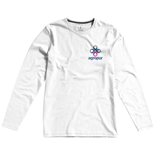 Ponoka Langarmshirt für Herren - weiss / XS