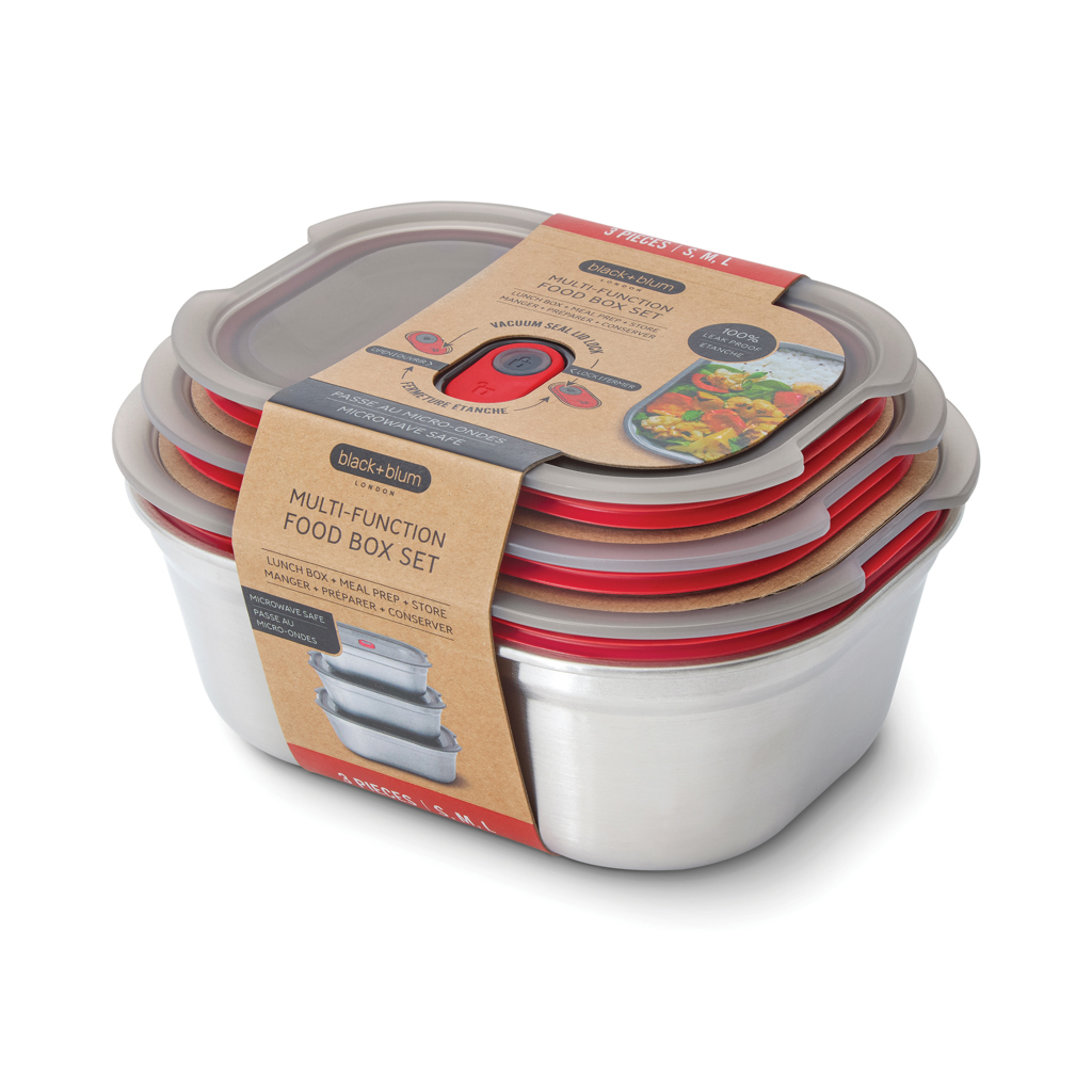 Black+Blum 3-tlg. Mealprep Box Set - klein, medium, groß