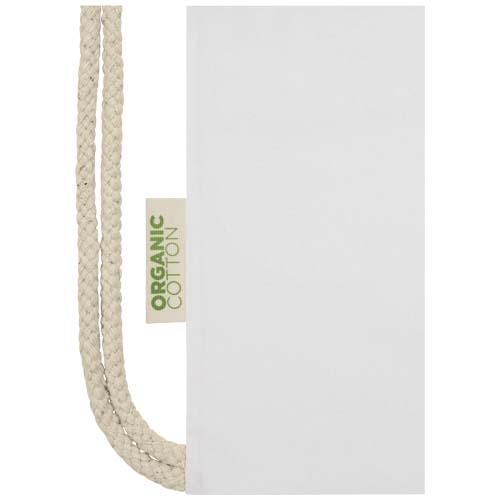 Orissa 140 g/m² Turnbeutel aus Bio-Baumwolle 5L - weiss