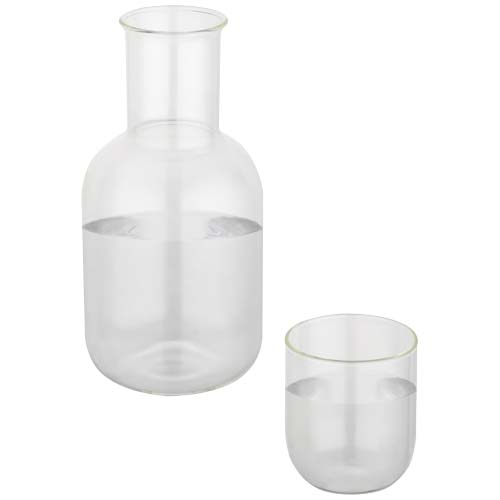 Amelie Set aus Glaskaraffe und Tasse, matt