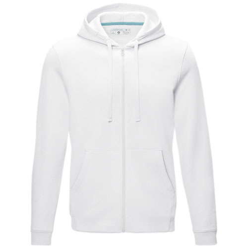 Ruby Hoodie mit durchgehendem Reißverschluss aus Bio-Material für Herren - weiss / XS
