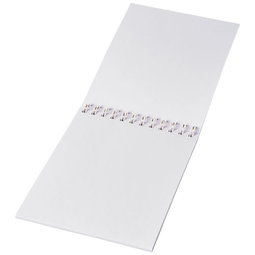 Desk-Mate® A6 Notizbuch mit Spiralbindung - weiss / 50 Seiten