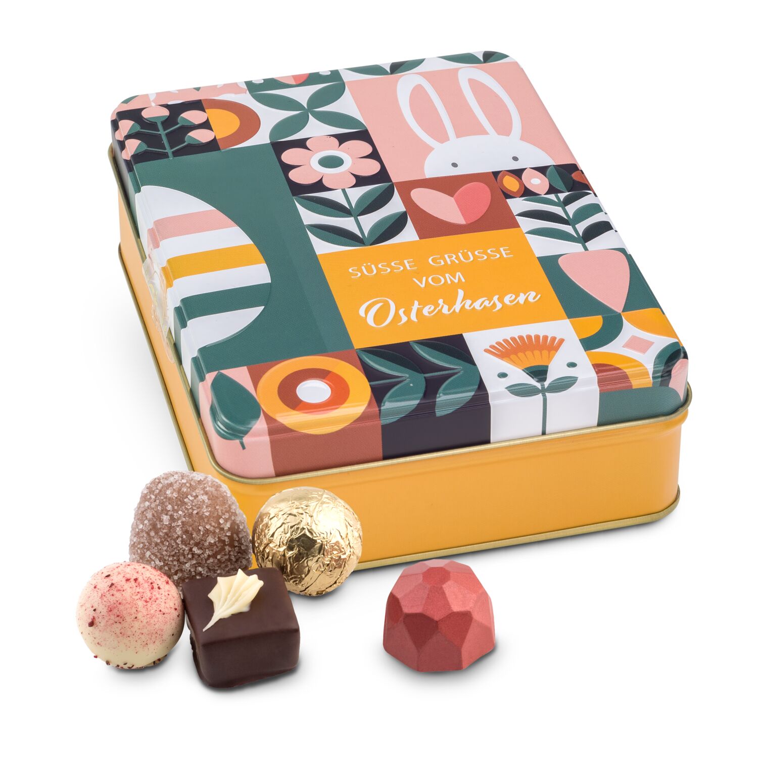 Geschenkartikel / Präsentartikel: Ostergrüße - Pralinen 125 g