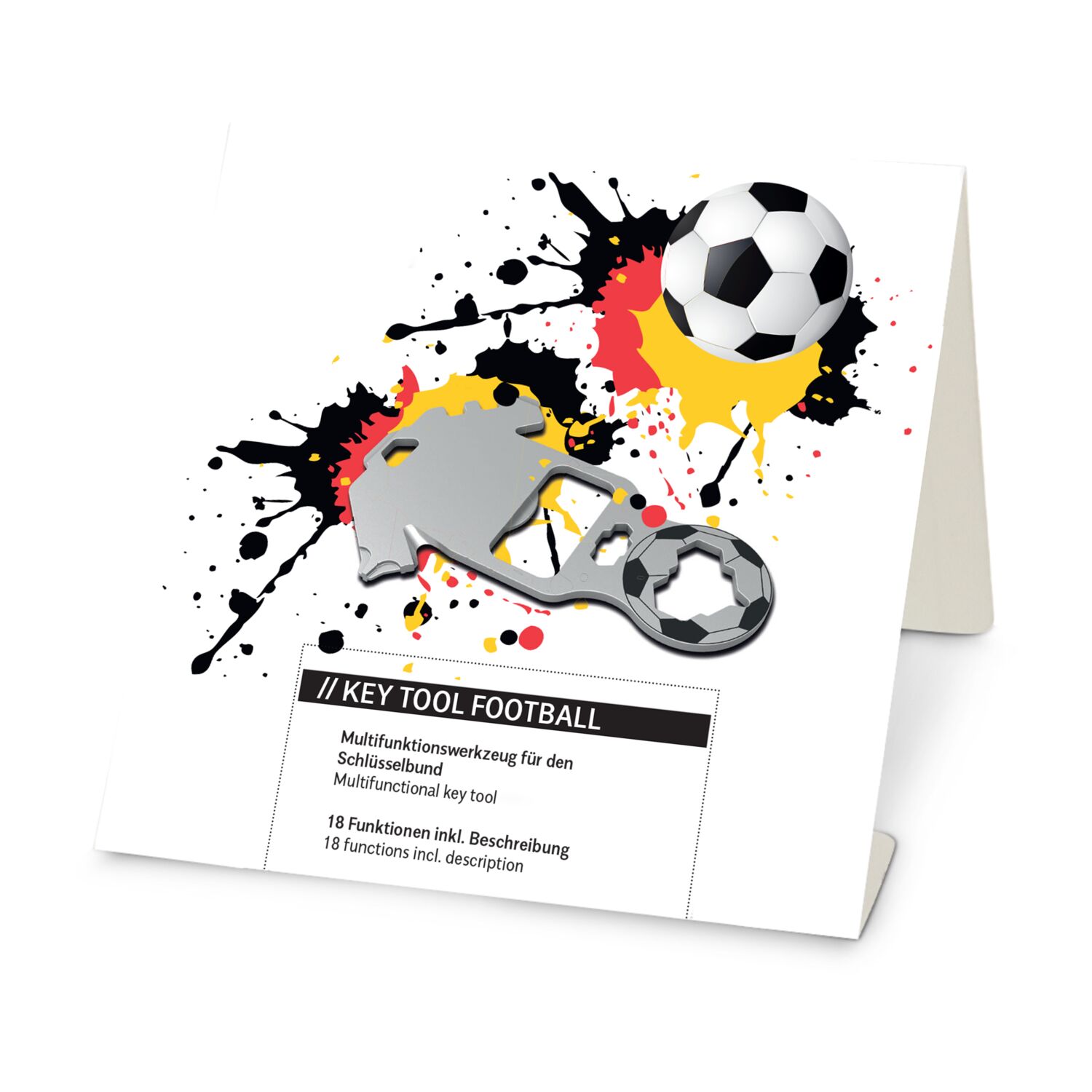 ROMINOX® Key Tool Football (18 Funktionen) Deutschland Fußballfan
