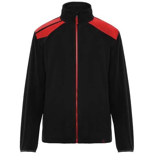 Terrano Mikrofleecejacke, unisex - schwarz / rot / S