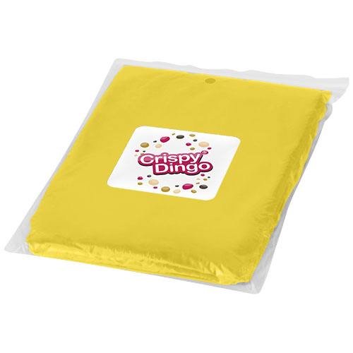 Ziva Einweg Regenponcho mit Hülle - gelb
