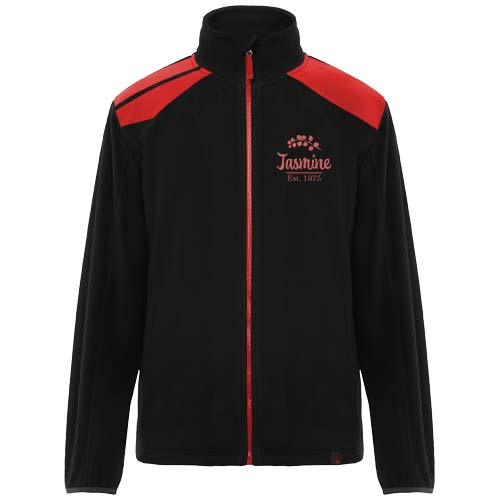 Terrano Mikrofleecejacke, unisex - schwarz / rot / S