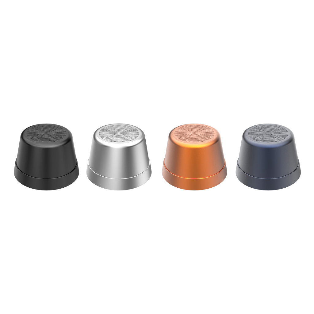 Nivio magnetischer 5W-Speaker aus RCS recyceltem Aluminium