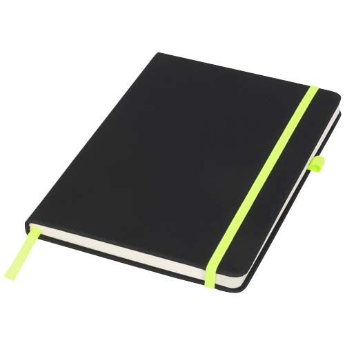 Noir A5 Notizbuch - schwarz / limone