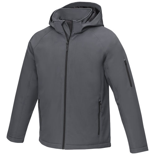 Notus wattierte Softshell Herrenjacke - storm grey / M