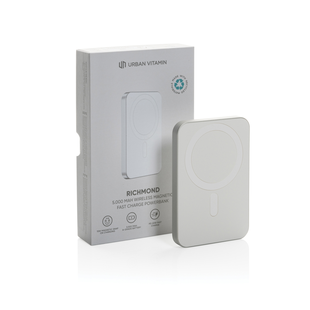 Urban Vitamin Richmond 5000mAh Powerbank aus RCS Plastik/Alu
