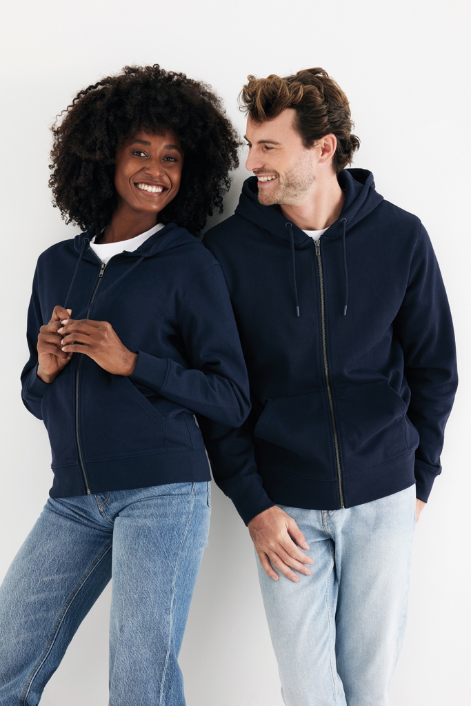 IQONIQ Abisko Zip-Kapuzenpullover aus recycelter Baumwolle
