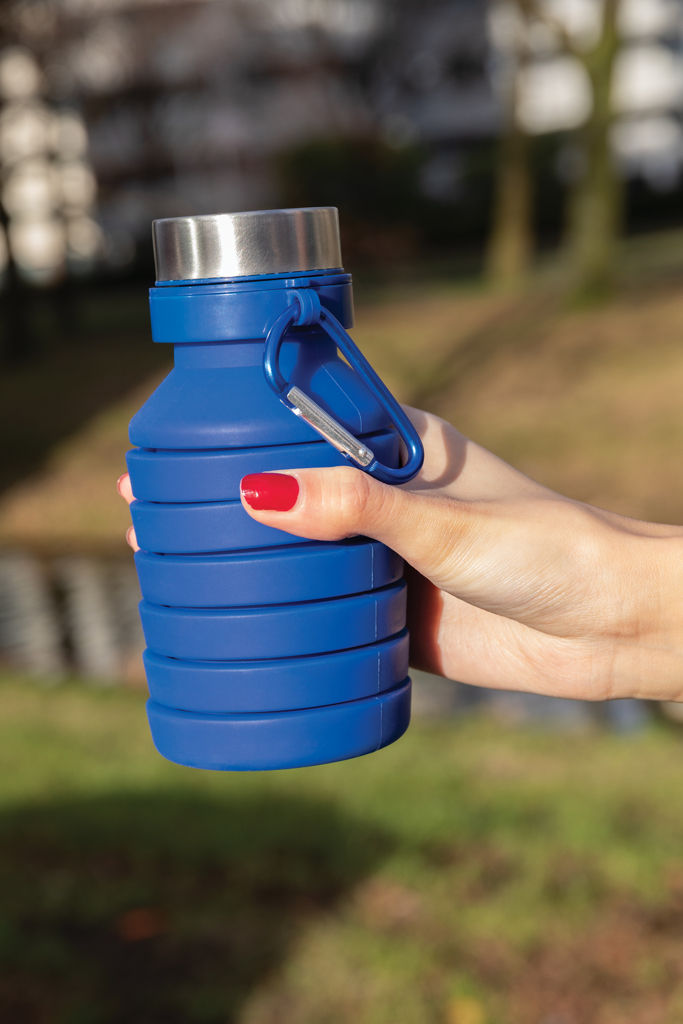 Auslaufgeschützte faltbare Silikonflasche