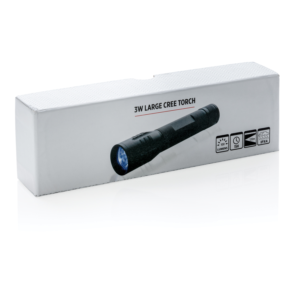 Große 3W Cree Taschenlampe