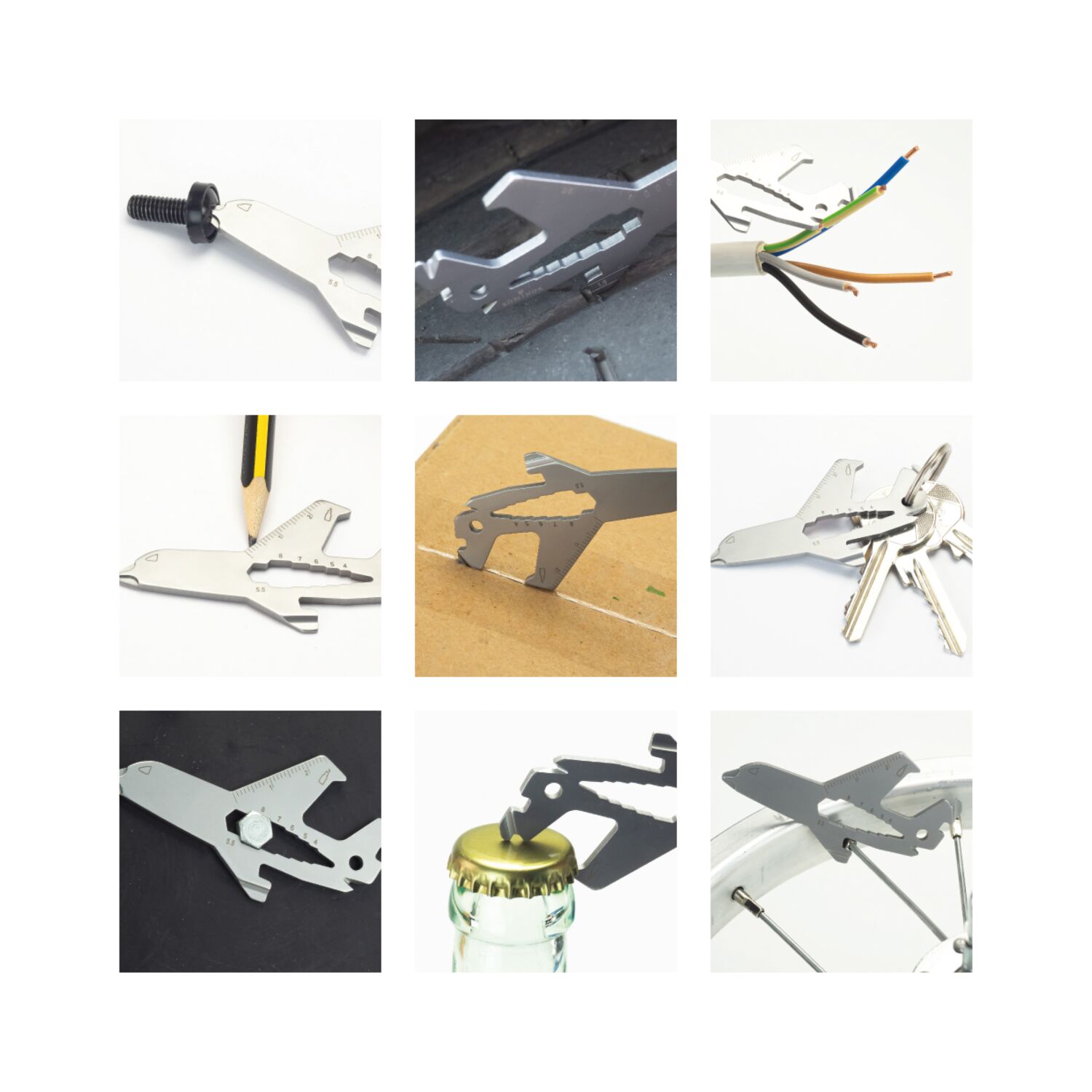 ROMINOX® Key Tool // Airplane - 19 Funktionen