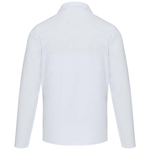 Apollo 245 g/m² Langarm Poloshirt Unisex - weiss / XS