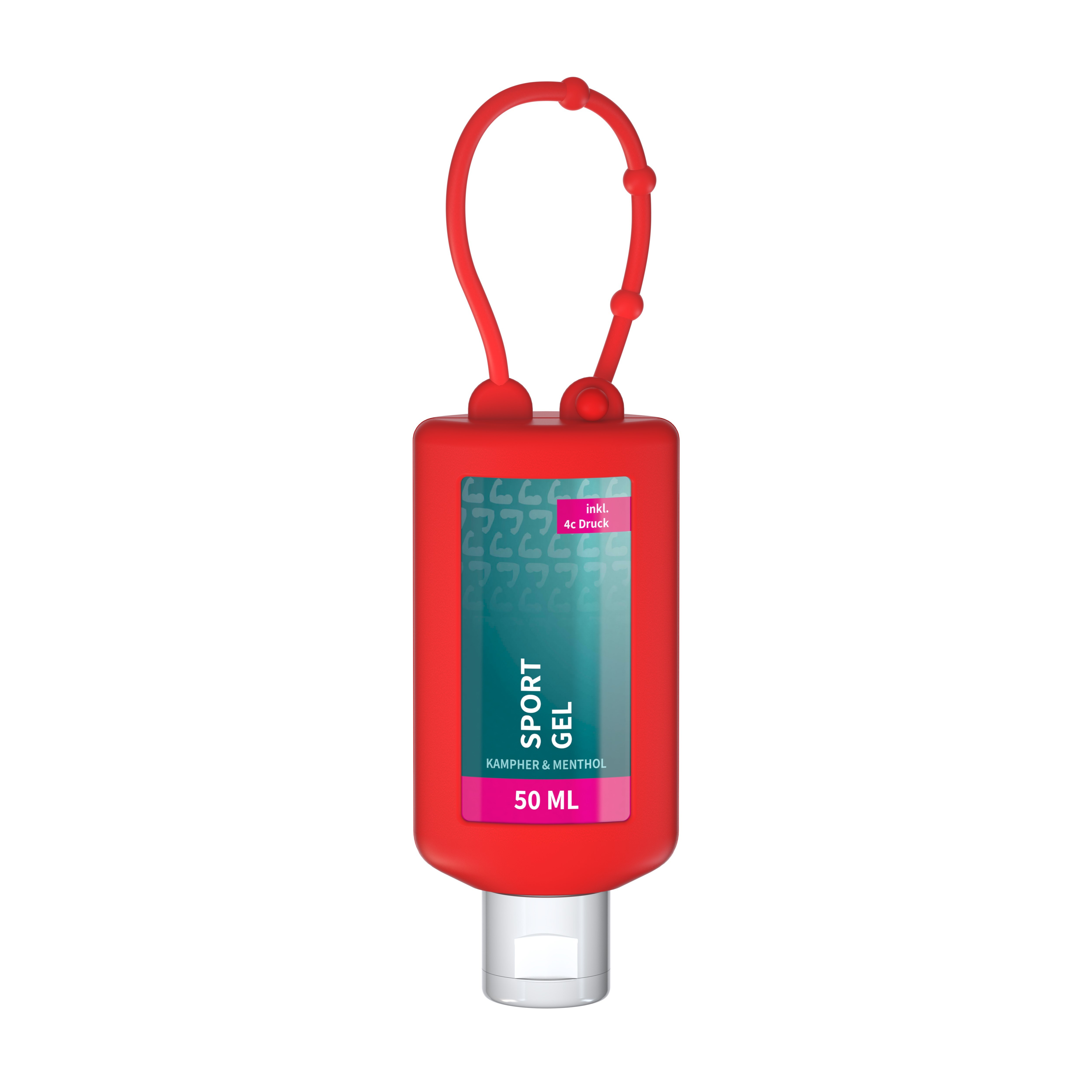 Sportgel, 50 ml Bumper rot, Body Label (R-PET)