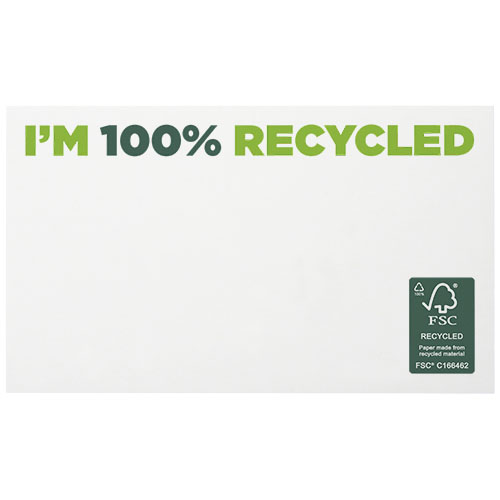 Sticky-Mate® recycelte Haftnotizen 127 x 75 mm - weiss / 25 Seiten