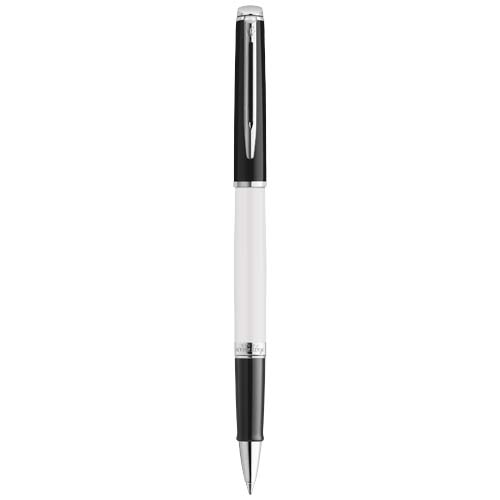 Waterman Hemisphere Color-Block Tintenroller mit Palladiumbeschichtung (schwarze Mine) - weiss / schwarz