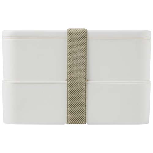 MIYO POP 700 + 700 ml doppelschichtige Lunchbox - weiss
