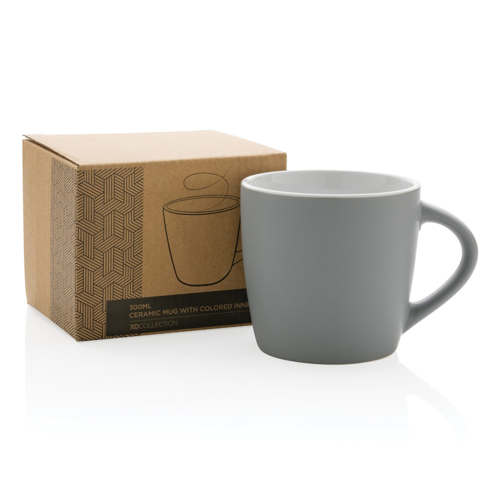 Keramiktasse innen coloriert, 300ml