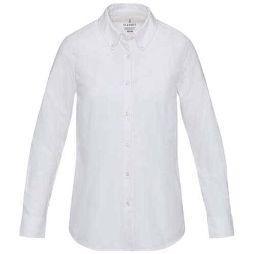 Sphene 165 g/m² Oxford Bluse - weiss / XS