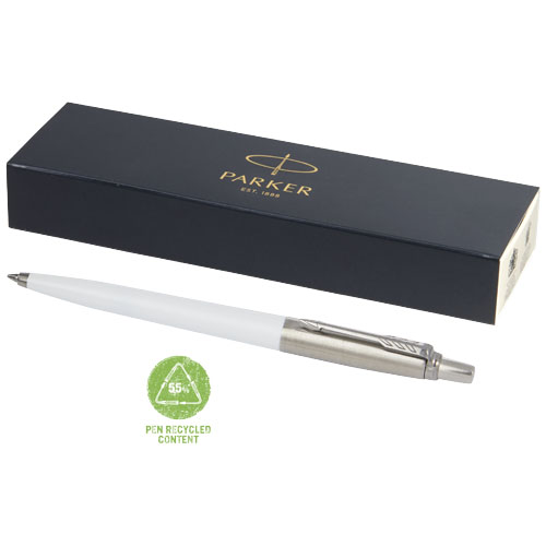 Parker Jotter Recycled Kugelschreiber (schwarze Mine) - weiss
