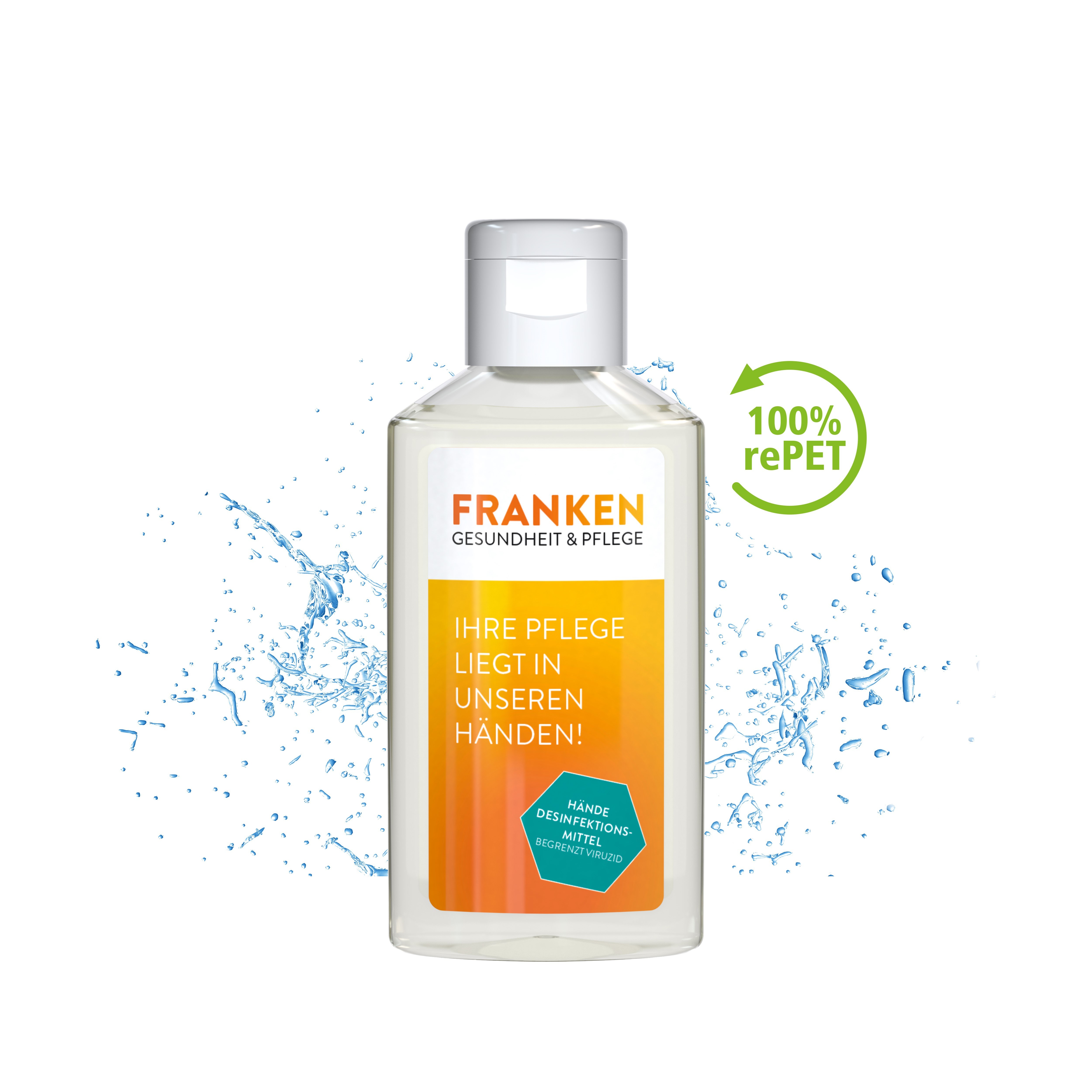 Hände-Desinfektionsgel (DIN EN 1500), 50 ml, Body Label (R-PET)