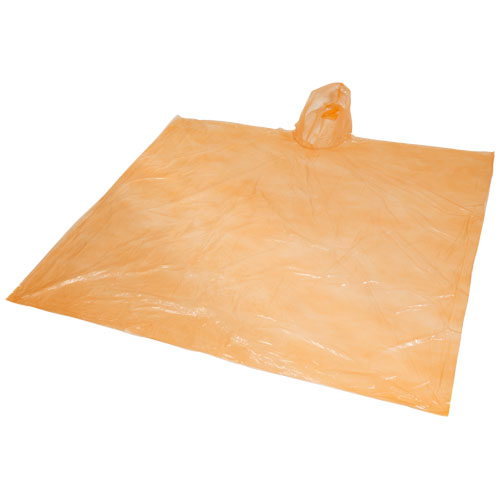 Ziva Einweg Regenponcho mit Hülle - orange