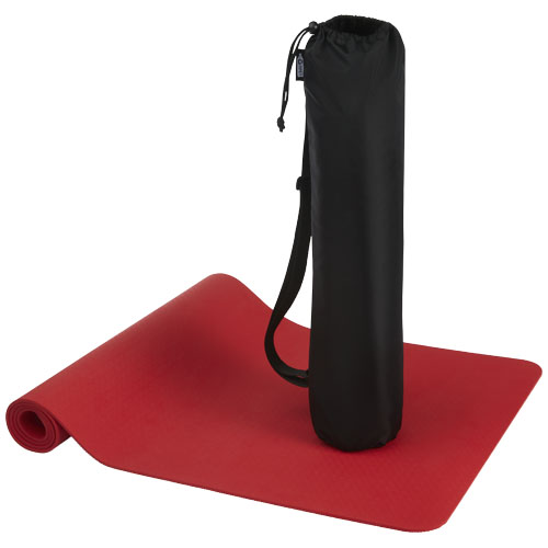 Virabha Yogamatte aus recyceltem TPE - rot