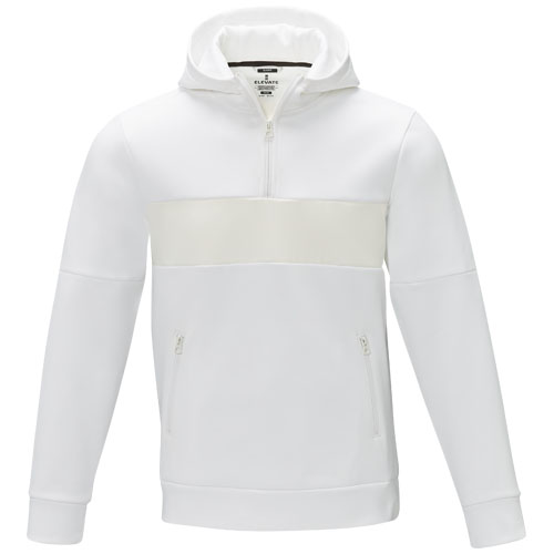 Sayan Kapuzenpullover mit halbem Reißverschluss für Herren - weiss / S