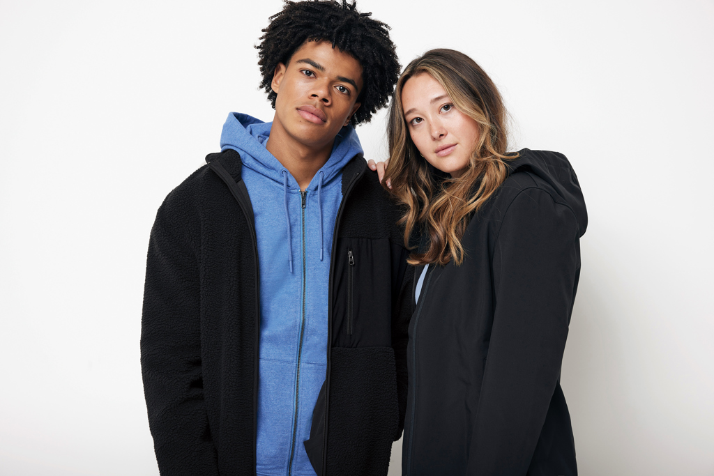 IQONIQ Diran Fleecejacke aus recyceltem Polyesterflor